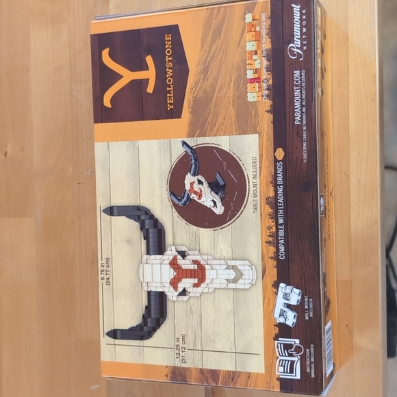 Brickcraft , Yellowstone 1886,Steer Skull Building Set,New In Box. - Picture 2 of 3